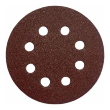Imagem de Kit 10 Disco Lixa Pluma 125mm 8 Furos Roto Orbital Grao 60 - Dis-flex