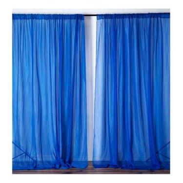 Imagem de Cortina Voil 6,00m X 2,80m Sem Forro Trilho Antigo - Chrisney Bordados