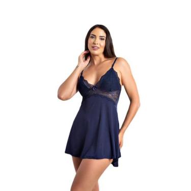 Imagem de Kit 2 Camisolas Noite Sensual Renda Sexy Lingerie - Roupa De Dormir, M