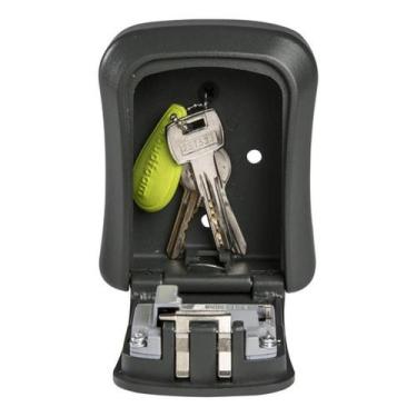 Imagem de Cofre Porta Chaves Importado - Compacto - Cinza-Escuro - Standers