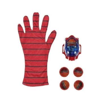 Imagem de Luva Brinquedo Infantil Lança Disco Som E Luz Homem Aranha - Ytl