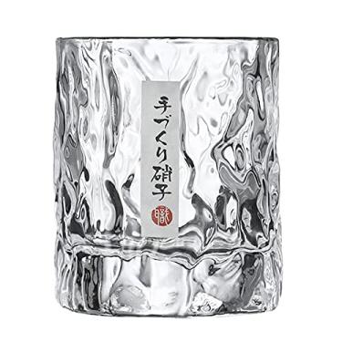 Imagem de Copo de uísque ondulado de água de 220 ml, copo de cristal para coquetel, copos de cerveja, água potável, copos de suco de uísque, perfeitamente para uso diário ou presentes