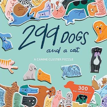 Imagem de 299 Dogs (and a Cat) 300 Piece Cluster Puzzle: A Canine Cluster Puzzle