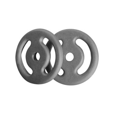 Imagem de Kit 02 Anilhas Pintadas 2Kg Academia Treino Musculação