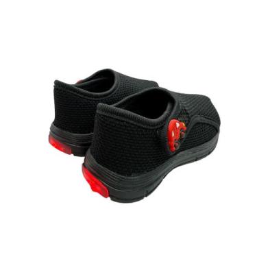 Imagem de Tênis Infantil calce facil com led - Azul&Rosa Calçados, Preto, 20