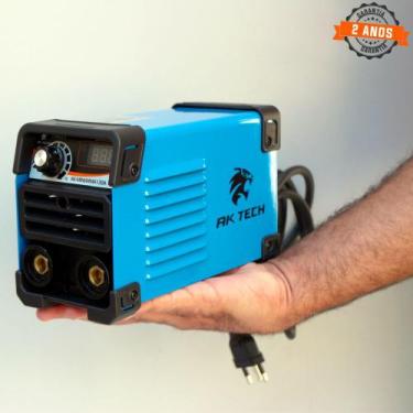 Imagem de Mini Máquina Inversora de Solda AK-Mini/MMA130A 220V - AK Tech - 2 ANO