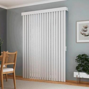 Imagem de Persiana vertical pvc com bando Largura 1,50 X 1,50 Altura - Cores - C