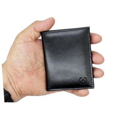 Imagem de Carteira Porta Cartão De Couro Pequena Porta Cnh Ótimo Presente Ref.96