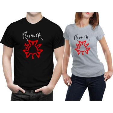 Imagem de Kit 2 Peças Show Rosalía Motomami Word Tour Baby Look E Camiseta Mascu