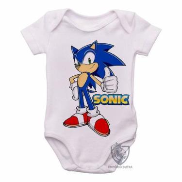 Imagem de body nenê criança roupa bebê Sonic II - Empório Dutra, GG  (9-13 Meses