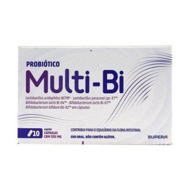 Imagem de Multi-Bi Probiótico 10 Cápsulas Com 335Mg Supera