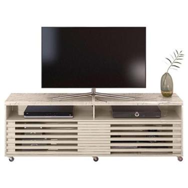 Imagem de Rack Bancada Frizz Cross Calacata Off White - Madetec - MADETEC MOVEIS