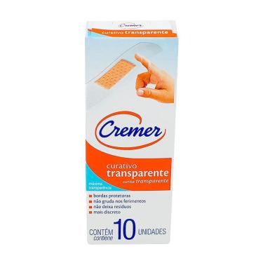 Imagem de Curativo Cremer Transparente com 10 Unidades