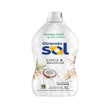 Imagem de Amaciante de Roupas Girando Sol Concentrado 1,5 Litro Coco e Baunilha