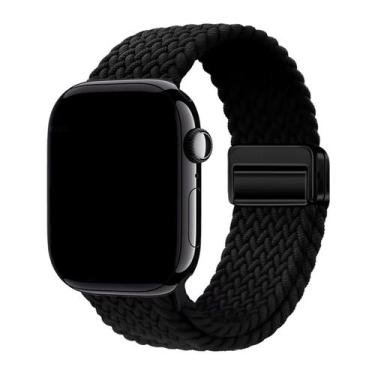 Imagem de Pulseira Nylon Trançada Magnética Compatível com Apple Watch - Baú do 