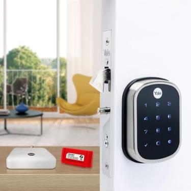 Imagem de Yale Fechadura Digital YRD 256 BP para Porta de Correr - com Senha Preto ônix/Cromo Acetinado