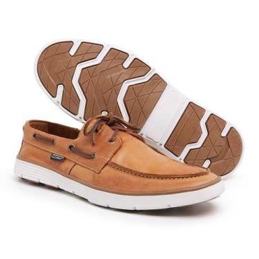 Imagem de Mocassim Masculino Dockside Top Sider em Couro Polo Urban Whisky, 39, 