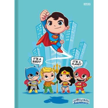 Imagem de Caderno São Domingos pequeno dc super friends brochura 80fls