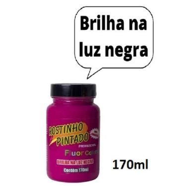 Imagem de Tinta Liquida Maquiagem Artística Rostinho Pintado 170ml, Roxo Fluor