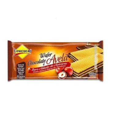 Imagem de Biscoito Wafer Chocolate e Avelã Zero Lactose, Zero Açúcar Lowçucar 11