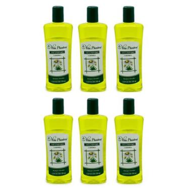 Imagem de Shampoo Camomila Extrato de Flores Clarear cabelos 300ml 6un - Vitalab