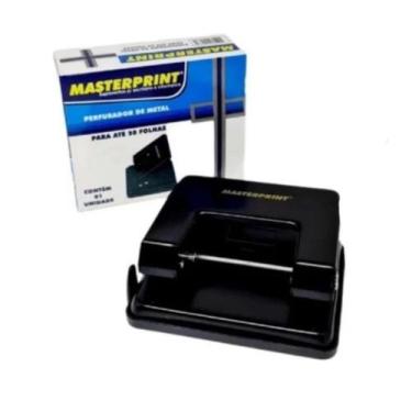Imagem de Perfurador de Papel 2 Furos Para Até 20 folhas MP801 - Masterprint