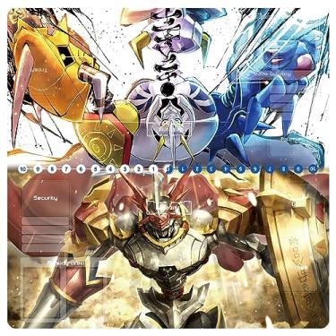 Imagem de sabermaster DTCG playmat para Digimon Playmat 2 Player Duel Mat Gaming Competition Pad Mat Card Binder Deck 60 * 60CM 23,6x23,6 polegadas (3)