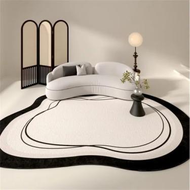 Imagem de HJZSZX Sala de estar Tapete Decoração para casa Tapete Grande Tamanho Irregular Tapete Antiderrapante Quarto Sala de estar Tapetes de Área Grande, MX1096, QD, A, 300x400CM