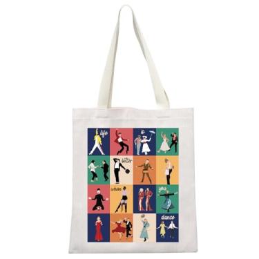 Imagem de Dancer Gift Life Is Better When You Dance Tote Bag for Women Dance Coach Dance Teacher Gift, Bolsa When You Dance, 13.78 x 15.75 inches
