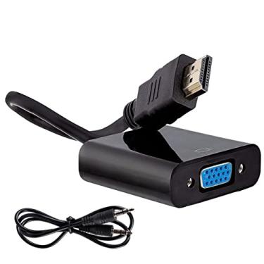 Imagem de Cabo Conversor Adaptador Hdmi Para Vga Com Saida P2 Áudio