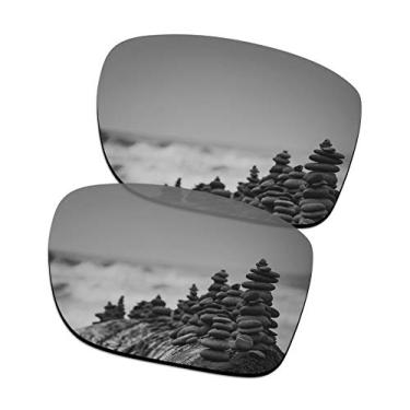 Imagem de SmartVLT Lentes de substituição de titânio prata revestidas com AR polarizadas para óculos de sol Oakley Holbrook Metal OO4123