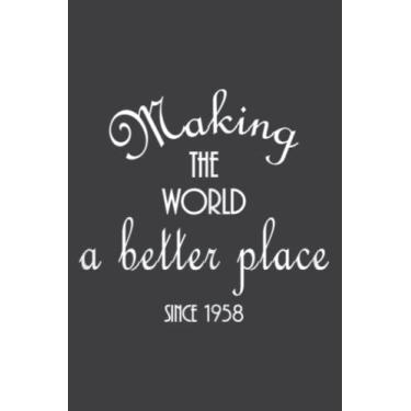 Imagem de 64Th Birthday Gifgraphic 1958 for Women Turning 64 Years Old Nice: Lined Notebook: 6" x 9", 120 Pages, Lined Journal Notebook Birthday Gift Present.