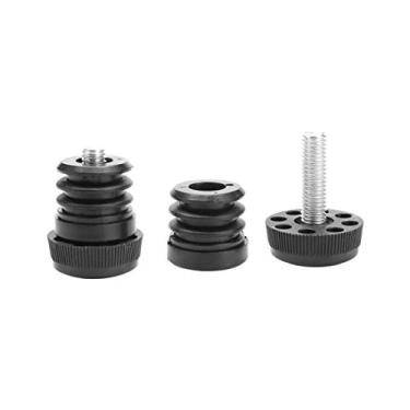 Imagem de Kit de inserções de tubo redondo de plástico para nivelamento de pés da uxcell para móveis, deslize, nivelador ajustável para mesa de sofá, perna 2 conjuntos, a18092200ux0406, 25xM8+30