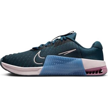 Imagem de Nike Tênis de treino feminino Metcon 9 AMP (DZ2537-401, azul marinho/pó ameixa/tempestade egeia/violeta platinado), Armory Navy/Ameixa Dust/Aegean Storm/Platinum Violet, 38