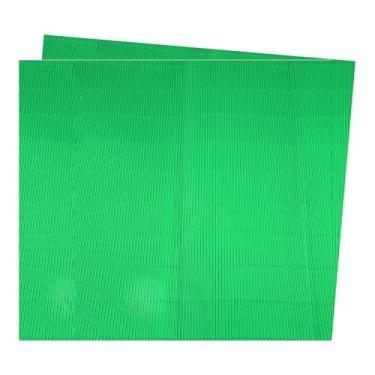 Imagem de Rebower Folhas de papelão ondulado, inserções de papelão ondulado [para projetos de artesanato e bricolage] - 50 x 68 cm/lantejoulas verdes/2 peças