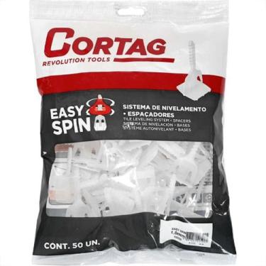 Imagem de Espacador Nivelador Cortag Easy Spin 1,0Mm Com 50 Pecas 62592