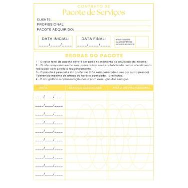 Imagem de Contrato Pacote Serviços Manicure Estética Depilação 10 Blocos - Impre