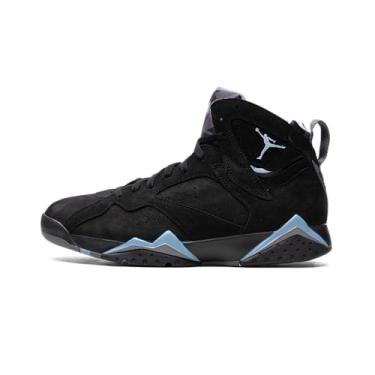 Imagem de Nike Tênis masculino Air Jordan 7 RetroRunning, Preto/Chambray-LT Grafite - Branco, 40.5