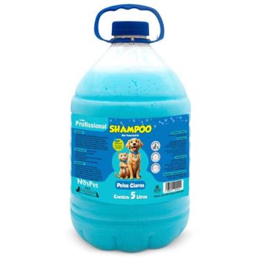 Imagem de Shampoo Cães e Gatos Banho e Tosa Nospet Pelos Claros 5L