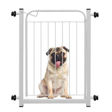 Imagem de Portão Pet Para Cachorro Cercado Aramado Com Extensor 10cm Açomix, Bra