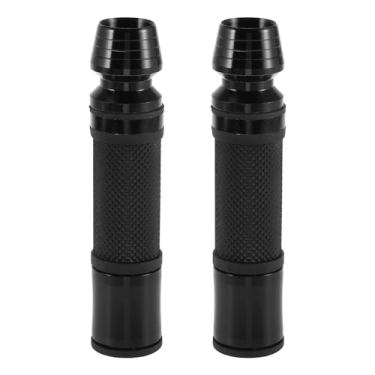 Imagem de Motoforti 7/20.3 cm 22 mm 15/40.6 cm 24 mm Capa universal para guidão de motocicleta liga de alumínio para motocicleta, scooter, bicicleta, quadriciclo, preto, 1 par