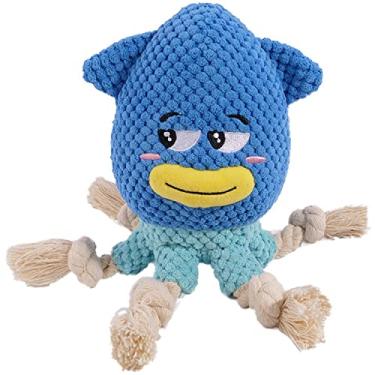 Imagem de YoFellas Brinquedo de pelúcia para cães, engraçados, fofos e macios que rangem para mastigação agressiva, brinquedo interativo para treinar e obter mais diversão, brinquedos duráveis para cães