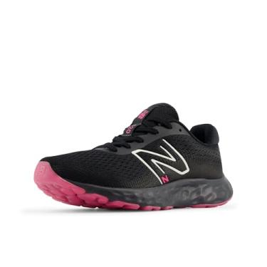 Imagem de New Balance Tênis de corrida feminino 520 V8, Preto/Hi-Pink/Phantom, 34