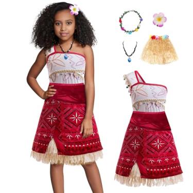 Imagem de Mukola Fantasia infantil Moana tema aventura cosplay vestido de princesa aniversário Natal fantasia fantasia 2-10 anos