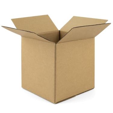 Imagem de Golden State Art, 7x7x7 polegadas caixas de transporte marrons 28 pacotes, caixa de papelão ondulado para pequenas empresas, envio, embalagem