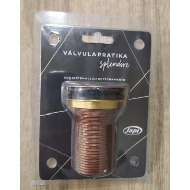 Imagem de Japi valvula de escoamento splendore jvpkr pratika 1.1/4" rose gold