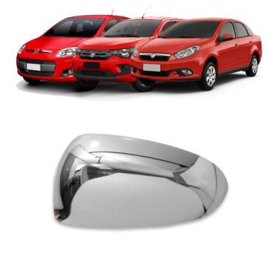 Imagem de Aplique Cromado para Capa Retrovisor Grand Siena 2013 a 2022 Palio G5 