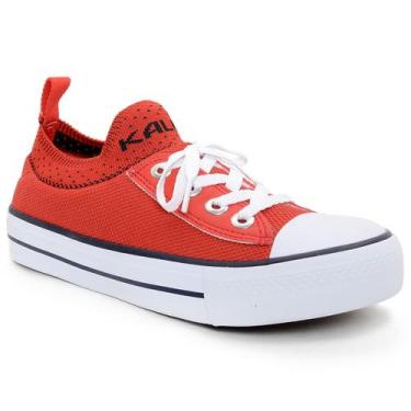 Imagem de Tênis Feminino Meia All Kalum Casual Star, Vermelho, 38