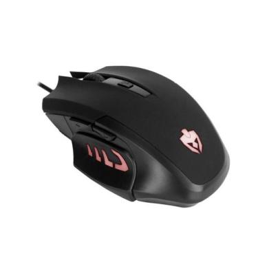 Imagem de Mouse Gamer Ergonômico Com Led 3200 Dpi Preto Usb LYNX - Evolut