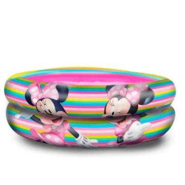 Imagem de Piscina Infantil Personagens 21 Litros Inflável Minnie Etitoys